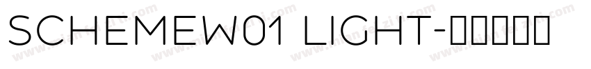 SchemeW01 Light字体转换